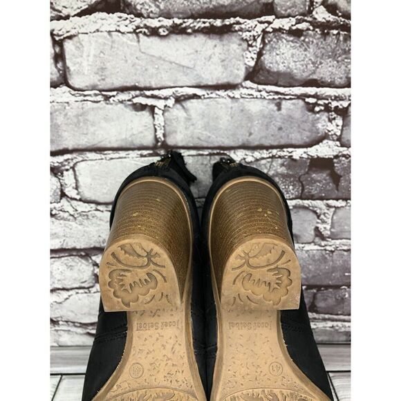 Josef Seibel Black Leather Zip High Heel Ankle Boots Women’s Sz 41EU/10.5M 87901 - Picture 13 of 16